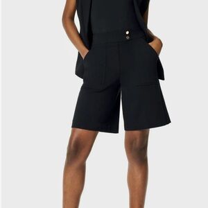 SPANX SET- Black Ponte Shorts and Vest- New with tags
